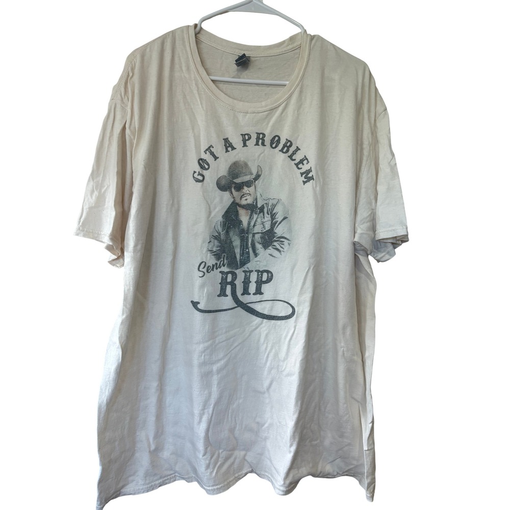 Yellowstone Rip Wheeler Got A Problem Send Rip Graphic T-Shirt Cream 2XL